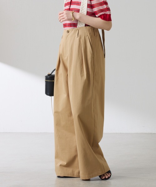 COLLAGE GALLARDAGALANTE（コラージュガリャルダガランテ）の「サスペンダーワイドタックパンツ（その他パンツ・レディース・アイボリー/ベージュ・FREE）」の18枚目の写真