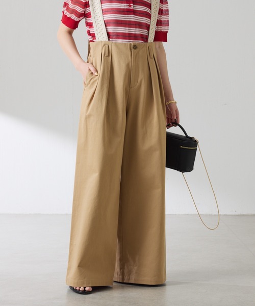 COLLAGE GALLARDAGALANTE（コラージュガリャルダガランテ）の「サスペンダーワイドタックパンツ（その他パンツ・レディース・アイボリー/ベージュ・FREE）」の21枚目の写真