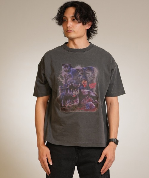 LURKING CLASS(ラーキングクラス)の「【ムラサキスポーツ限定】LURKING CLASS/ラーキングクラス 半袖 Tシャツ フロントプリント ST26STM09(Tシャツ/カットソー・メンズ・ブラック・XL/L/M)」の2枚目の写真