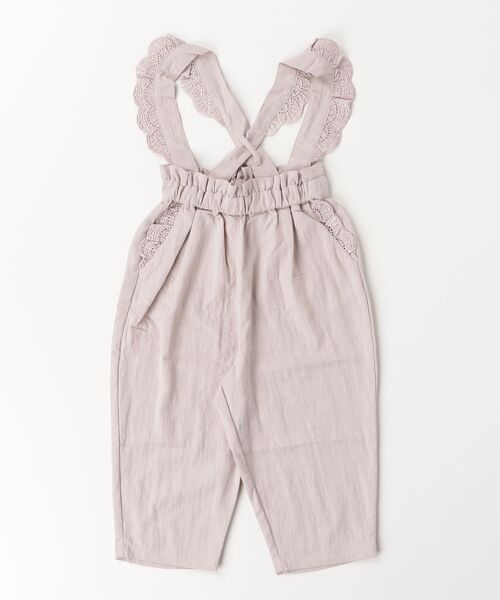 SHIPS（シップス）の「SM:②T ショルダーストラップPT（その他パンツ・キッズ・サンドベージュ/ライトピンク・100/130/110）」の2枚目の写真