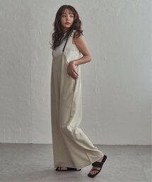 notch.（ノッチ）の「ナローストラップ ストライプサロペット（サロペット/オーバーオール）」