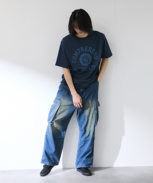NAVY(ネイビー)の「NAVY 裾ドローコード 3Dポケット デニムカーゴパンツ(カーゴパンツ・メンズ・ブラック/ブルー系・S/M/L/XL)」の11枚目の写真