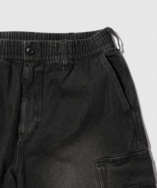 NAVY(ネイビー)の「NAVY 裾ドローコード 3Dポケット デニムカーゴパンツ(カーゴパンツ・メンズ・ブラック/ブルー系・S/M/L/XL)」の16枚目の写真