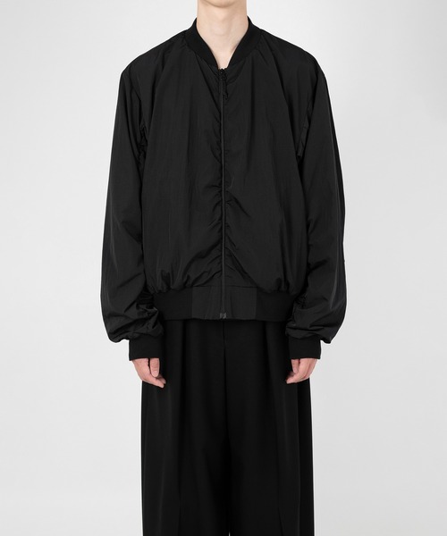 LAD MUSICIAN（ラッドミュージシャン）の「VINTAGE NYLON CHAMBRAY MA-1（MA-1・メンズ・ブラック・42/44/46）」の8枚目の写真