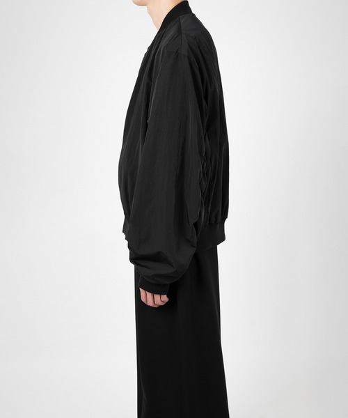 LAD MUSICIAN（ラッドミュージシャン）の「VINTAGE NYLON CHAMBRAY MA-1（MA-1・メンズ・ブラック・42/44/46）」の9枚目の写真