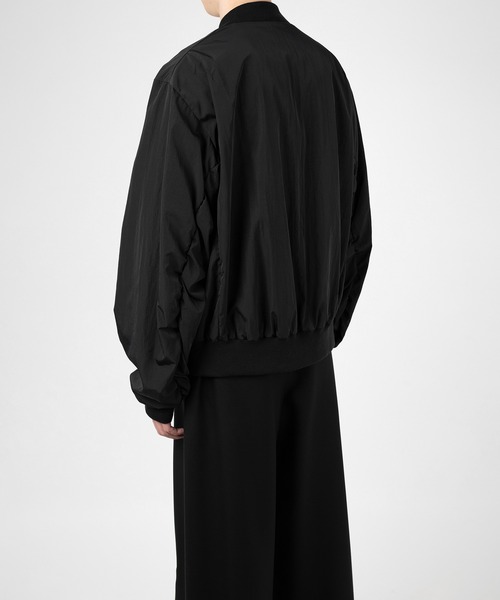 LAD MUSICIAN（ラッドミュージシャン）の「VINTAGE NYLON CHAMBRAY MA-1（MA-1・メンズ・ブラック・42/44/46）」の3枚目の写真