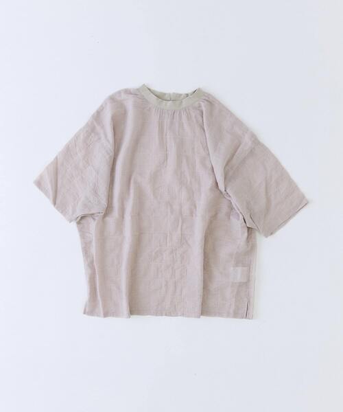 conges payes ADIEU TRISTESSE(コンジェ ペイエ アデュートリステス)の「シャーリングプルオーバーブラウス(シャツ/ブラウス・レディース・ベージュ系その他/ブルー系その他/ブラック系その他・38)」の1枚目の写真