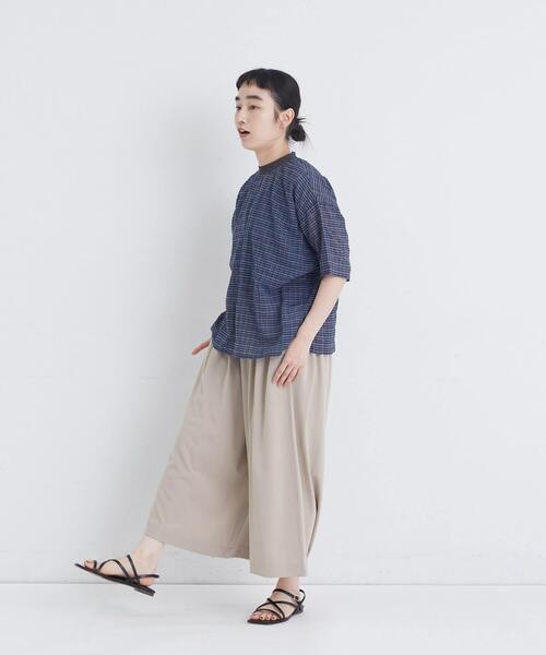 conges payes ADIEU TRISTESSE(コンジェ ペイエ アデュートリステス)の「シャーリングプルオーバーブラウス(シャツ/ブラウス・レディース・ベージュ系その他/ブルー系その他/ブラック系その他・38)」の12枚目の写真