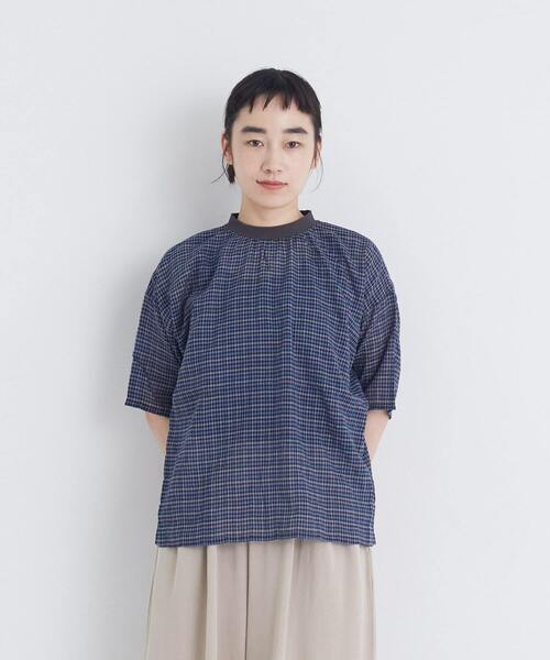conges payes ADIEU TRISTESSE(コンジェ ペイエ アデュートリステス)の「シャーリングプルオーバーブラウス(シャツ/ブラウス・レディース・ベージュ系その他/ブルー系その他/ブラック系その他・38)」の14枚目の写真