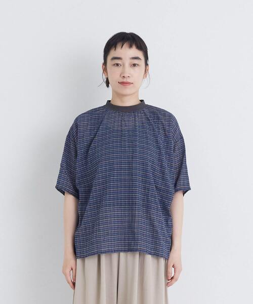 conges payes ADIEU TRISTESSE(コンジェ ペイエ アデュートリステス)の「シャーリングプルオーバーブラウス(シャツ/ブラウス・レディース・ベージュ系その他/ブルー系その他/ブラック系その他・38)」の15枚目の写真