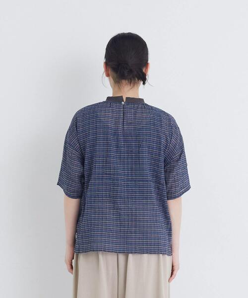 conges payes ADIEU TRISTESSE(コンジェ ペイエ アデュートリステス)の「シャーリングプルオーバーブラウス(シャツ/ブラウス・レディース・ベージュ系その他/ブルー系その他/ブラック系その他・38)」の17枚目の写真
