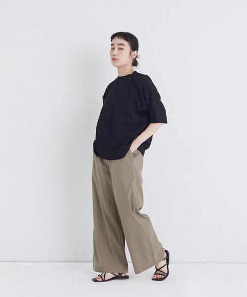 conges payes ADIEU TRISTESSE(コンジェ ペイエ アデュートリステス)の「シャーリングプルオーバーブラウス(シャツ/ブラウス・レディース・ベージュ系その他/ブルー系その他/ブラック系その他・38)」の19枚目の写真