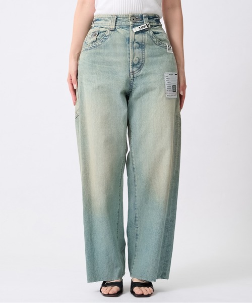 Maison MIHARA YASUHIRO(メゾンミハラヤスヒロ)の「【MIHARAYASUHIRO/ミハラヤスヒロ】別注 HUGE DETAILS DENIM PANTS/ヒュージディテールデニムパンツ(デニムパンツ・レディース・ブラック/インディゴブルー・38/36)」の9枚目の写真