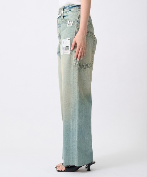 Maison MIHARA YASUHIRO(メゾンミハラヤスヒロ)の「【MIHARAYASUHIRO/ミハラヤスヒロ】別注 HUGE DETAILS DENIM PANTS/ヒュージディテールデニムパンツ(デニムパンツ・レディース・ブラック/インディゴブルー・38/36)」の10枚目の写真