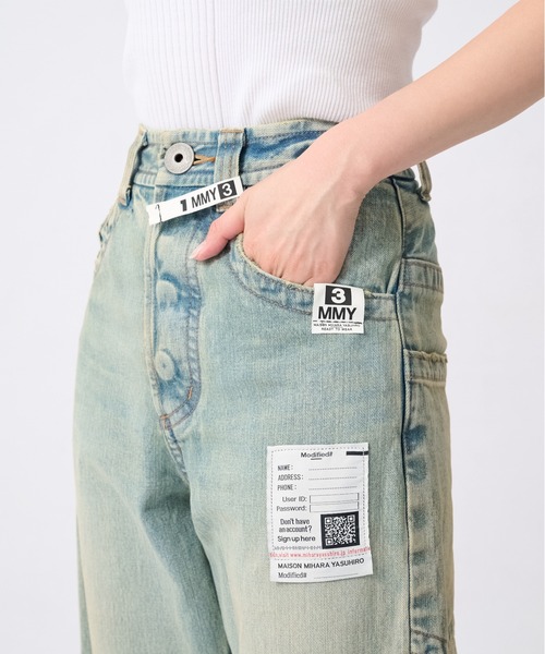Maison MIHARA YASUHIRO(メゾンミハラヤスヒロ)の「【MIHARAYASUHIRO/ミハラヤスヒロ】別注 HUGE DETAILS DENIM PANTS/ヒュージディテールデニムパンツ(デニムパンツ・レディース・ブラック/インディゴブルー・38/36)」の13枚目の写真