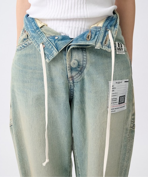 Maison MIHARA YASUHIRO(メゾンミハラヤスヒロ)の「【MIHARAYASUHIRO/ミハラヤスヒロ】別注 HUGE DETAILS DENIM PANTS/ヒュージディテールデニムパンツ(デニムパンツ・レディース・ブラック/インディゴブルー・38/36)」の16枚目の写真