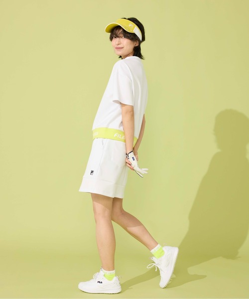 FILA GOLF(フィラゴルフ )の「半袖モックネックシャツ(シャツ/ブラウス・レディース・ブラック/ミント/イエロー/ホワイト・XX-LARGE/X-LARGE/LARGE/MEDIUM)」の6枚目の写真