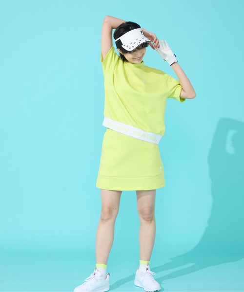 FILA GOLF(フィラゴルフ )の「半袖モックネックシャツ(シャツ/ブラウス・レディース・ブラック/ミント/イエロー/ホワイト・XX-LARGE/X-LARGE/LARGE/MEDIUM)」の9枚目の写真