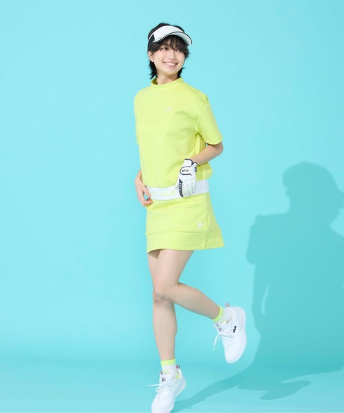 FILA GOLF(フィラゴルフ )の「半袖モックネックシャツ(シャツ/ブラウス・レディース・ブラック/ミント/イエロー/ホワイト・XX-LARGE/X-LARGE/LARGE/MEDIUM)」の10枚目の写真