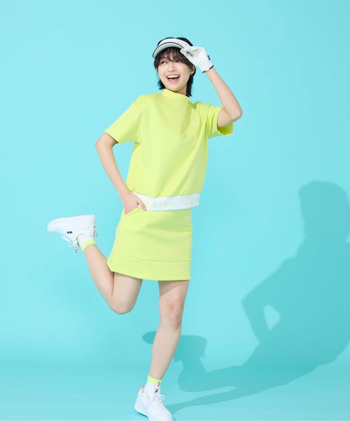 FILA GOLF(フィラゴルフ )の「半袖モックネックシャツ(シャツ/ブラウス・レディース・ブラック/ミント/イエロー/ホワイト・XX-LARGE/X-LARGE/LARGE/MEDIUM)」の11枚目の写真