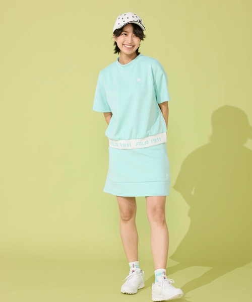 FILA GOLF(フィラゴルフ )の「半袖モックネックシャツ(シャツ/ブラウス・レディース・ブラック/ミント/イエロー/ホワイト・XX-LARGE/X-LARGE/LARGE/MEDIUM)」の14枚目の写真