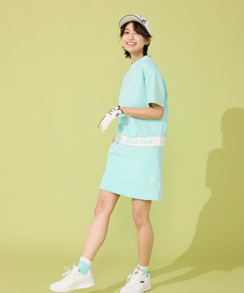 FILA GOLF(フィラゴルフ )の「半袖モックネックシャツ(シャツ/ブラウス・レディース・ブラック/ミント/イエロー/ホワイト・XX-LARGE/X-LARGE/LARGE/MEDIUM)」の15枚目の写真