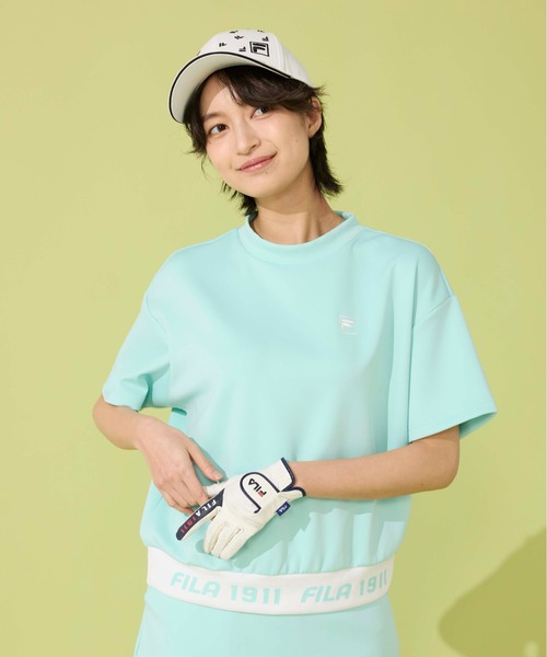 FILA GOLF(フィラゴルフ )の「半袖モックネックシャツ(シャツ/ブラウス・レディース・ブラック/ミント/イエロー/ホワイト・XX-LARGE/X-LARGE/LARGE/MEDIUM)」の17枚目の写真