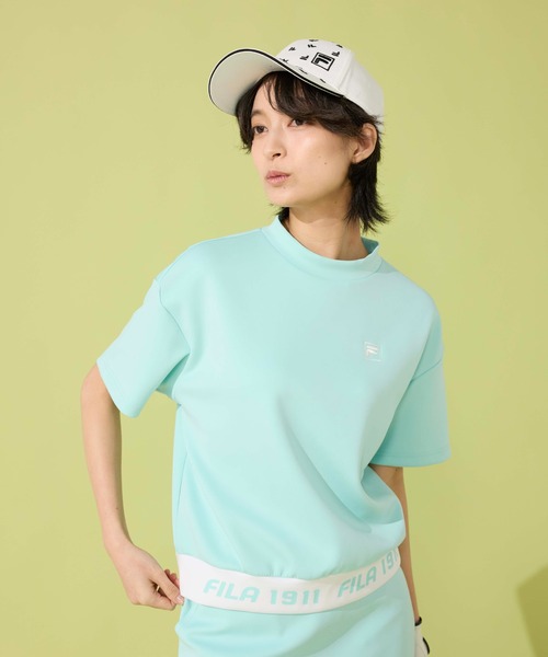 FILA GOLF(フィラゴルフ )の「半袖モックネックシャツ(シャツ/ブラウス・レディース・ブラック/ミント/イエロー/ホワイト・XX-LARGE/X-LARGE/LARGE/MEDIUM)」の18枚目の写真
