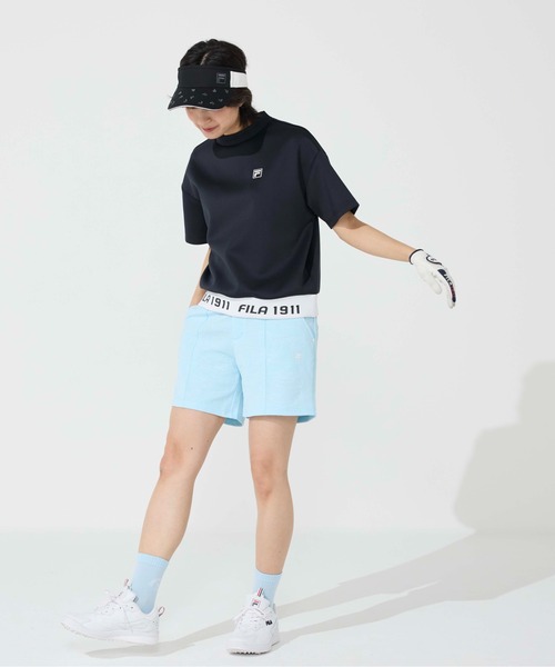 FILA GOLF(フィラゴルフ )の「半袖モックネックシャツ(シャツ/ブラウス・レディース・ブラック/ミント/イエロー/ホワイト・XX-LARGE/X-LARGE/LARGE/MEDIUM)」の21枚目の写真
