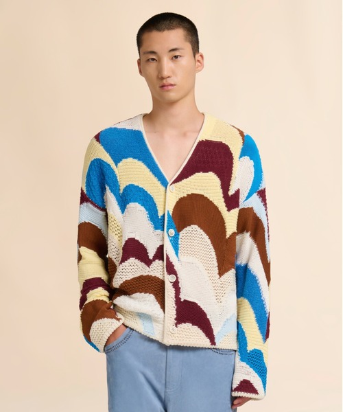 MARNI（マルニ）の「YOYO / クロシェ編みカーディガン（カーディガン/ボレロ・メンズ・ブラウン系・44(S)/46(M)）」の7枚目の写真