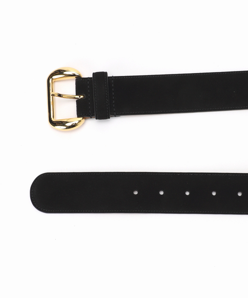 Noble（ノーブル）の「ATELIER AMBOISE/アトリエ アンボワーズ スウェードワイドベルト（ベルト・レディース・ブラック/ベージュ・80）」の7枚目の写真