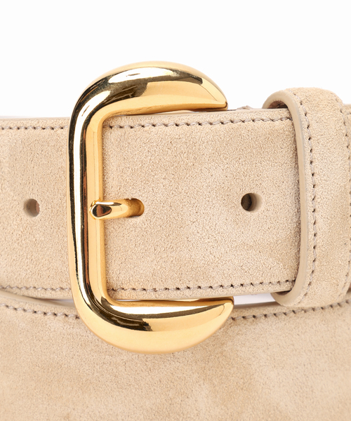 Noble（ノーブル）の「ATELIER AMBOISE/アトリエ アンボワーズ スウェードワイドベルト（ベルト・レディース・ブラック/ベージュ・80）」の12枚目の写真