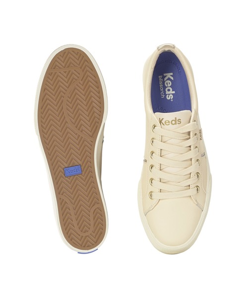 Keds(ケッズ)の「Keds ケッズ ジャンプ キック デュオ レザー ベージュ(スニーカー・レディース・ベージュ・22.5cm/23.0cm/23.5cm/24.0cm/24.5cm/25.0cm)」の5枚目の写真