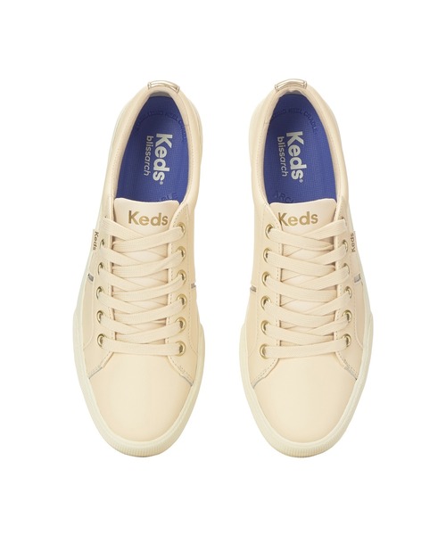 Keds(ケッズ)の「Keds ケッズ ジャンプ キック デュオ レザー ベージュ(スニーカー・レディース・ベージュ・22.5cm/23.0cm/23.5cm/24.0cm/24.5cm/25.0cm)」の3枚目の写真