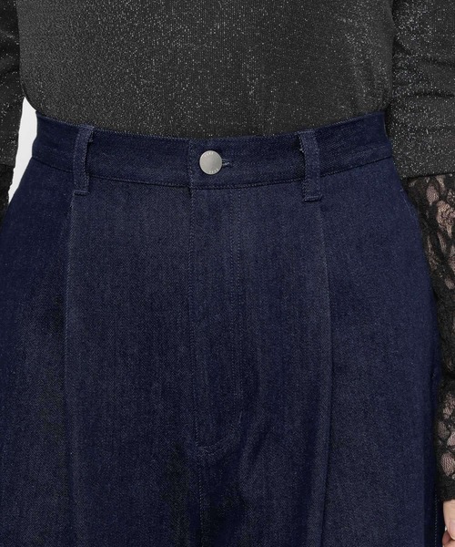 HARE（ハレ）の「シアーキリカエデニムパンツ(HARE)（デニムパンツ・レディース・ブラック/ブルー・FREE）」の14枚目の写真