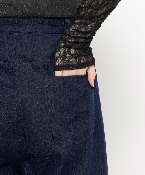 HARE（ハレ）の「シアーキリカエデニムパンツ(HARE)（デニムパンツ・レディース・ブラック/ブルー・FREE）」の18枚目の写真