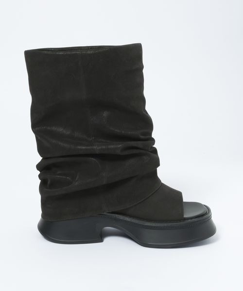 JEANASIS（ジーナシス）の「ルーズFITブーサン/657280（サンダル・レディース・ブラック/ブラウン・LARGE/MEDIUM）」の4枚目の写真