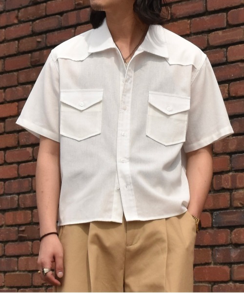 Noen(ノエン)の「オールドランチウエスタンシャツ(シャツ/ブラウス・メンズ・ホワイト/ブラック・MEDIUM/LARGE)」の1枚目の写真