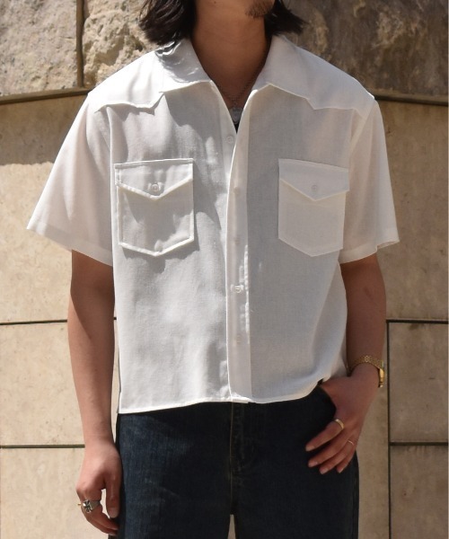 Noen(ノエン)の「オールドランチウエスタンシャツ(シャツ/ブラウス・メンズ・ホワイト/ブラック・MEDIUM/LARGE)」の5枚目の写真