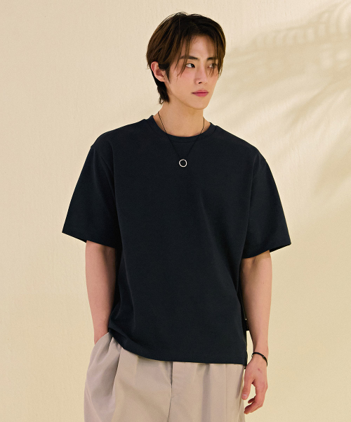 CHASECULT(チェイスカルト)の「男性エッセンシャル分割半袖Tシャツ-DBZK5806C09(Tシャツ/カットソー・メンズ・ダークグレー・100/105/110/95)」の1枚目の写真