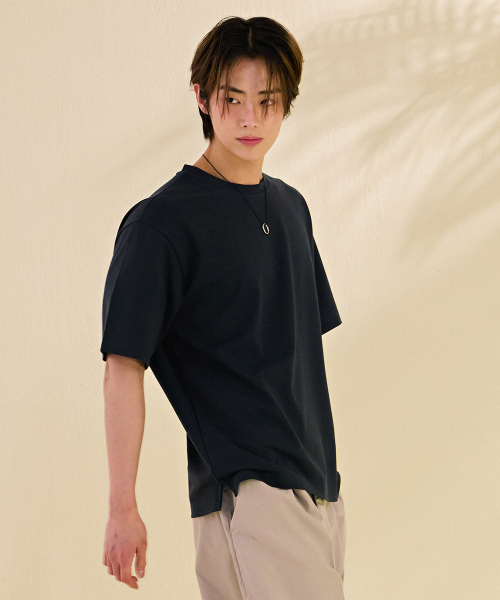 CHASECULT(チェイスカルト)の「男性エッセンシャル分割半袖Tシャツ-DBZK5806C09(Tシャツ/カットソー・メンズ・ダークグレー・100/105/110/95)」の3枚目の写真