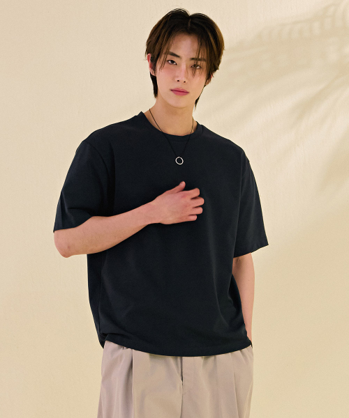 CHASECULT(チェイスカルト)の「男性エッセンシャル分割半袖Tシャツ-DBZK5806C09(Tシャツ/カットソー・メンズ・ダークグレー・100/105/110/95)」の4枚目の写真