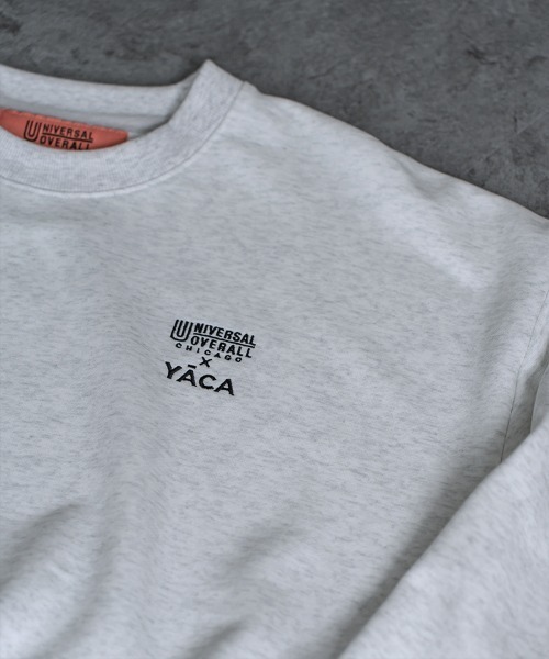 UNIVERSAL OVERALL（ユニバーサルオーバーオール）の「[別注]UNIVERSAL OVERALL×YACA Collaboration Sweat【unisex item】（スウェット・レディース・ブラック/アッシュグレー・1/2）」の15枚目の写真