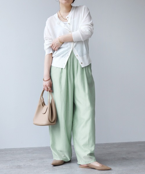 reca(レカ)の「シアーカーブパンツ(その他パンツ・レディース・ブラック/ライトブルー/チャコールグレー/グリーン・M/L/LL)」の18枚目の写真