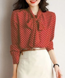 透け ドット」に該当するレディースのシャツ/ブラウスファッション通販