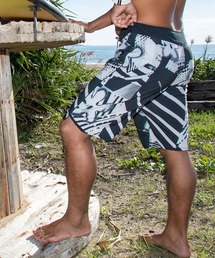 Quiksilver | QUIKSILVER メンズ HIGHLINE PRINTED 20 ボードショーツ フィットタイ 20インチ インナーショーツなしタイプ 撥水加工 速乾・撥水加工 【2026年春夏モデル】(水着)