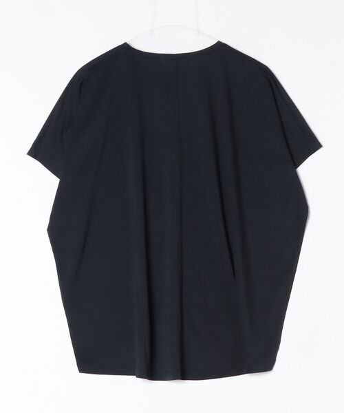 Julier Yoga and Relax（ジュリエヨガアンドリラックス）の「Julier マイクロ天竺ワイドTシャツ（Tシャツ/カットソー・レディース・ブラウン/ライトブルーグレー/ホワイト/ブラック・FREE）」の18枚目の写真