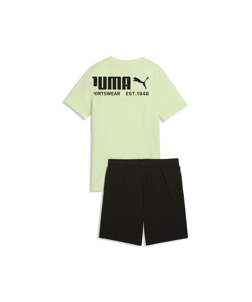 PUMA(プーマ)の「PUMA プーマ ボーイズ プーマ スポーツ Tシャツ アンド ショートパンツ セッ(ジャージ・キッズ・ブルー系その他/ブラック/オレンジ・120/160/130/140/150)」の4枚目の写真