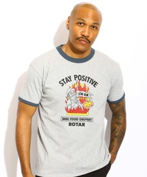 STAY POSITIVE Ringer Tee