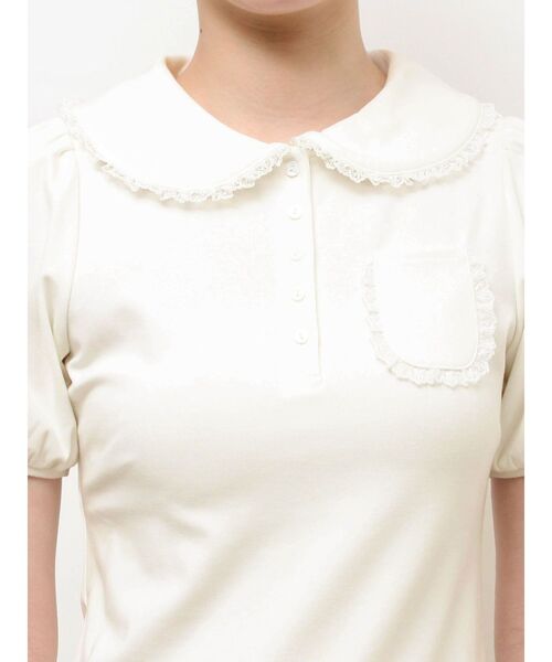 merry jenny（メリージェニー）の「frilly summer polo top（ポロシャツ・レディース・ミント/ピンク/オフホワイト・FREE）」の20枚目の写真